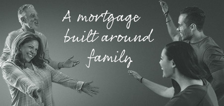 Parents and young couple welcoming each other