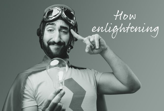 Offering mortgages for those in later life A man holding up a light bulb to symbolise newly discovered knowledge of Family Building Society’s unique mortgage offering.