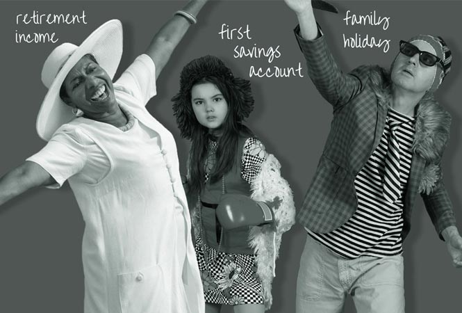 Family Building Society – people that care People enjoying their retirement income, first savings account and family holidays.