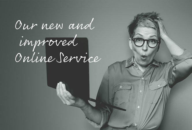 Modern, simpler and easier to use: Our new Online Service is here A customer on a laptop that’s pleasantly surprised after experiencing an improved modern Online Service that’s simpler to use.