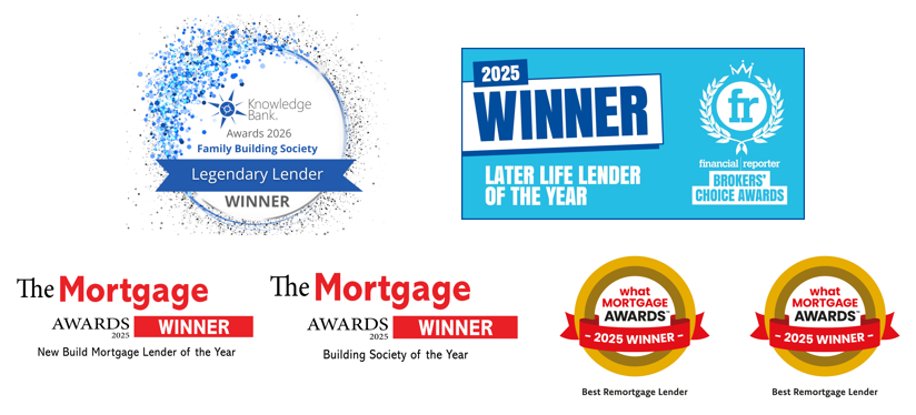 Logos of awards won in 2025 and 2026